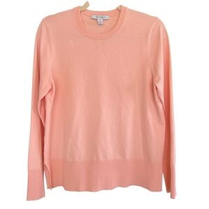 Kit + Ace Classic Crew Neck Sweater Pink Small Lightweight Preppy Spring Sporty